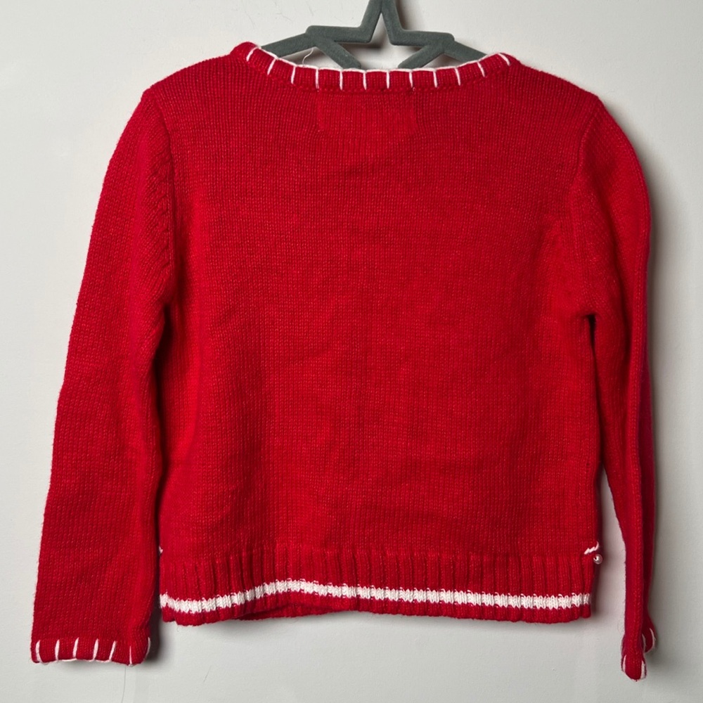 Vintage Kobe Kids Cardigan Christmas Winter Holiday Girls Size 2 Snowmen NWT - Picture 2 of 9